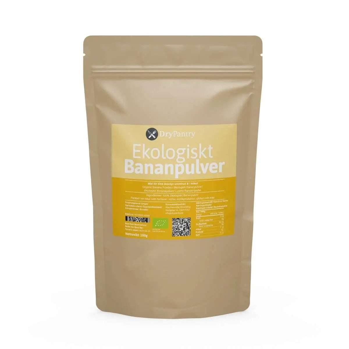 Ekologiskt Bananpulver